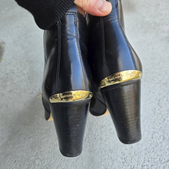 Sz 6 MK Micheal Kors booties ankle boots heel - Picture 8 of 12